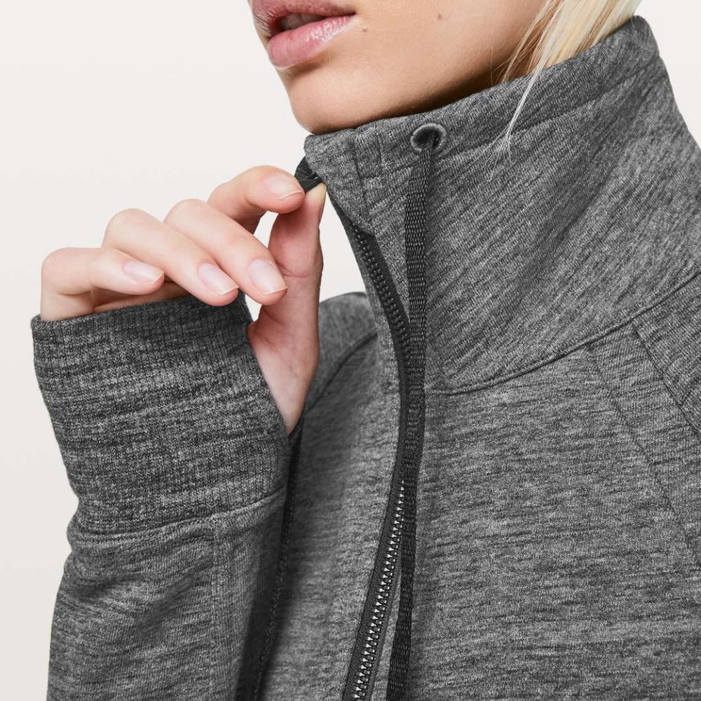 Lululemon Huddle & Hustle Jacket Heathered Grey - Picture 3 of 15